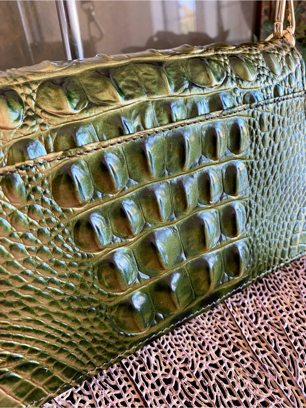 Brahmin MINUETTE Croc Embossed Crossbody - Picture 15 of 16